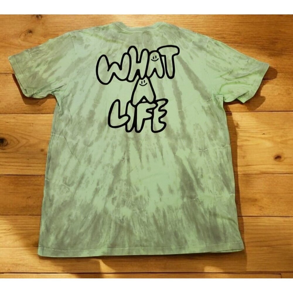 Off The Grid Records Shirt Men's Size M Green Tie Dye DJ John‎ Summit WAL Tour